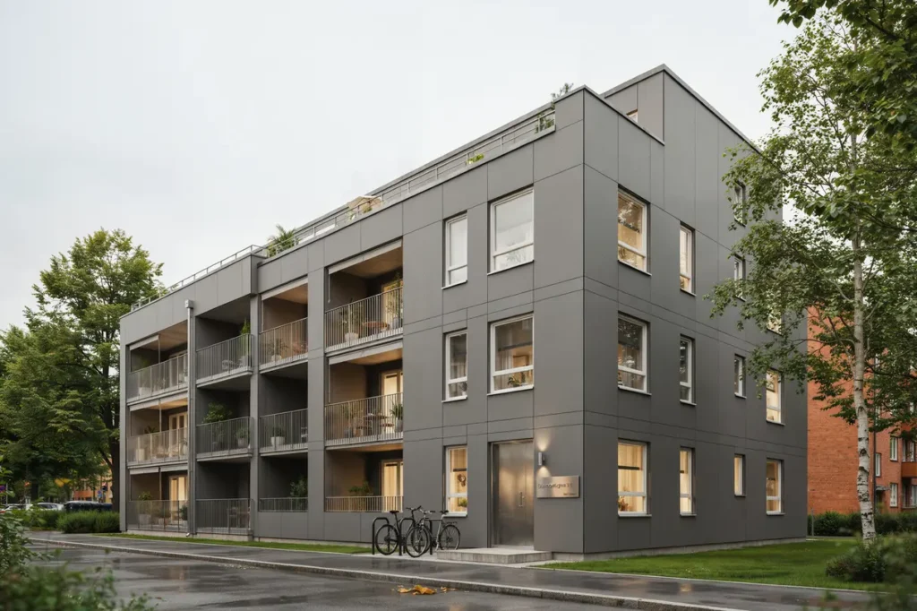 montering av fasadpl t p flerbostadshus i duvbo